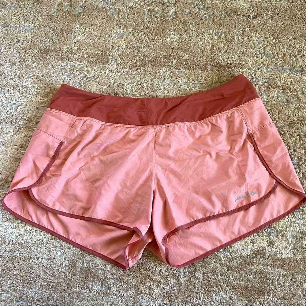 Patagonia Strider 3.5" Brief Line Active Shorts Running Athletic Outdoor Pink:XL